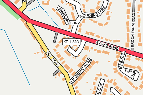 KT11 3AQ map - OS OpenMap – Local (Ordnance Survey)