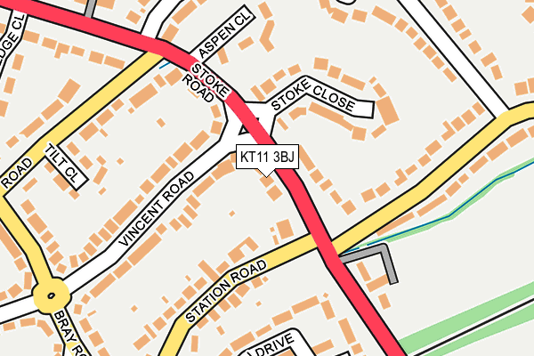 KT11 3BJ map - OS OpenMap – Local (Ordnance Survey)