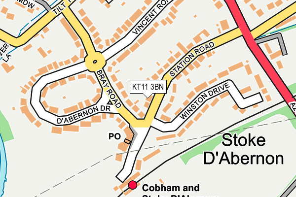 Map of COBHAM DENTAL LIMITED at local scale
