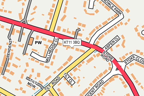 KT11 3BQ map - OS OpenMap – Local (Ordnance Survey)