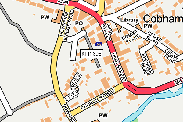 KT11 3DE map - OS OpenMap – Local (Ordnance Survey)