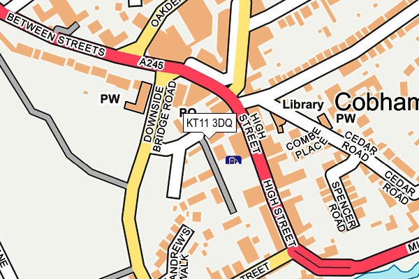 KT11 3DQ map - OS OpenMap – Local (Ordnance Survey)