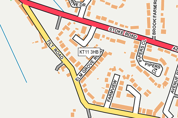 KT11 3HB map - OS OpenMap – Local (Ordnance Survey)