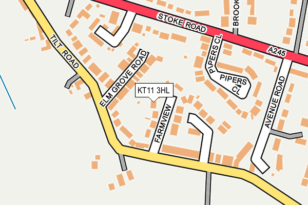 KT11 3HL map - OS OpenMap – Local (Ordnance Survey)
