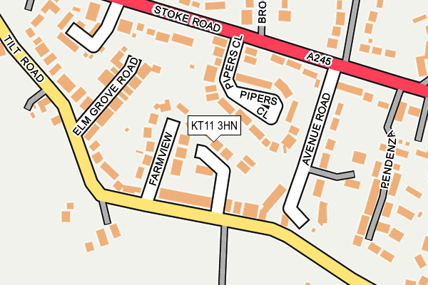 KT11 3HN map - OS OpenMap – Local (Ordnance Survey)
