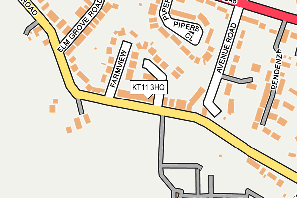 KT11 3HQ map - OS OpenMap – Local (Ordnance Survey)