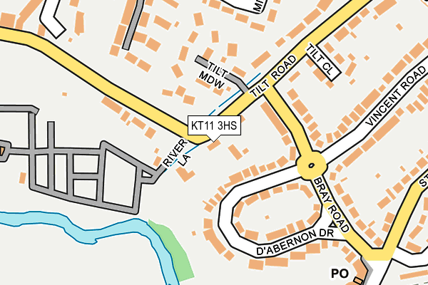 KT11 3HS map - OS OpenMap – Local (Ordnance Survey)