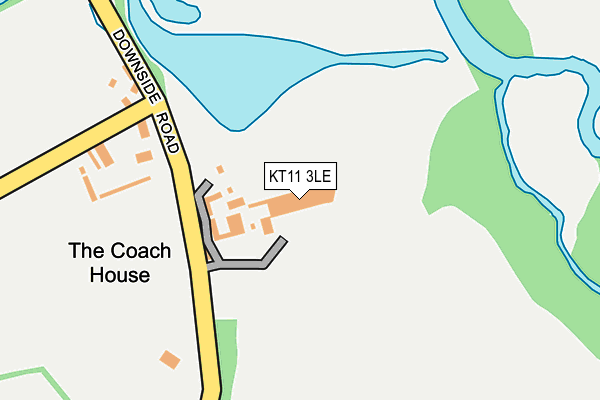 KT11 3LE map - OS OpenMap – Local (Ordnance Survey)