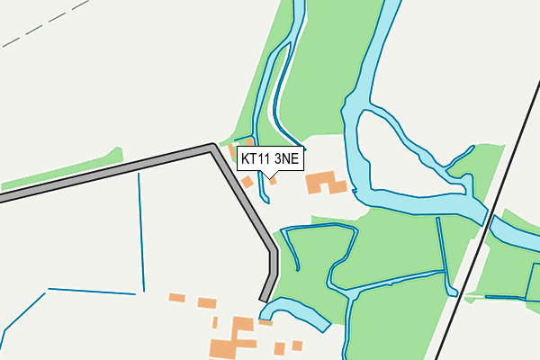 KT11 3NE map - OS OpenMap – Local (Ordnance Survey)