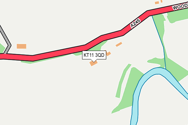 KT11 3QD map - OS OpenMap – Local (Ordnance Survey)