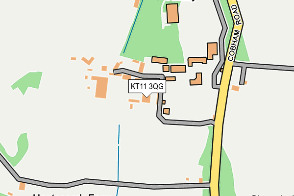KT11 3QG map - OS OpenMap – Local (Ordnance Survey)