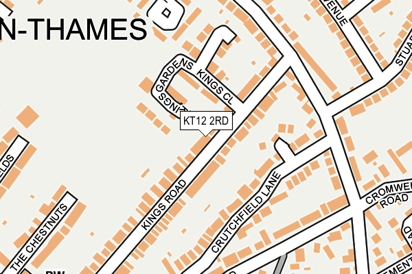 KT12 2RD map - OS OpenMap – Local (Ordnance Survey)