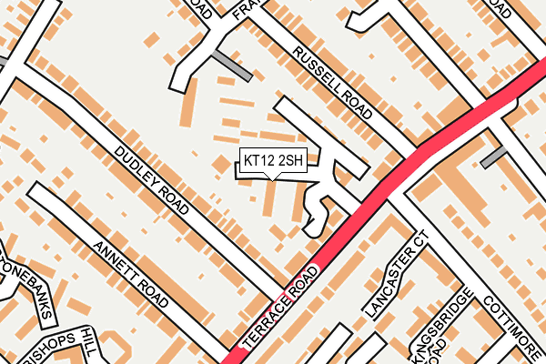 KT12 2SH map - OS OpenMap – Local (Ordnance Survey)