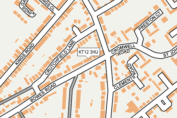 KT12 3HU map - OS OpenMap – Local (Ordnance Survey)