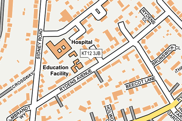 Map of TURNFIT ESHER LIMITED at local scale