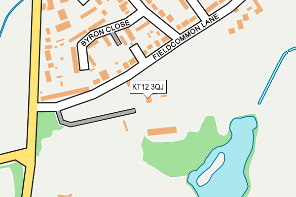 KT12 3QJ map - OS OpenMap – Local (Ordnance Survey)
