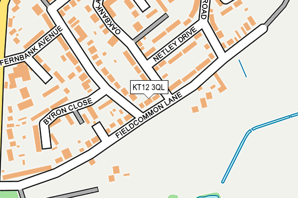 KT12 3QL map - OS OpenMap – Local (Ordnance Survey)