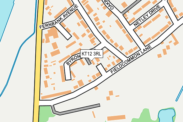 KT12 3RL map - OS OpenMap – Local (Ordnance Survey)