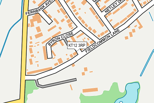 KT12 3RP map - OS OpenMap – Local (Ordnance Survey)