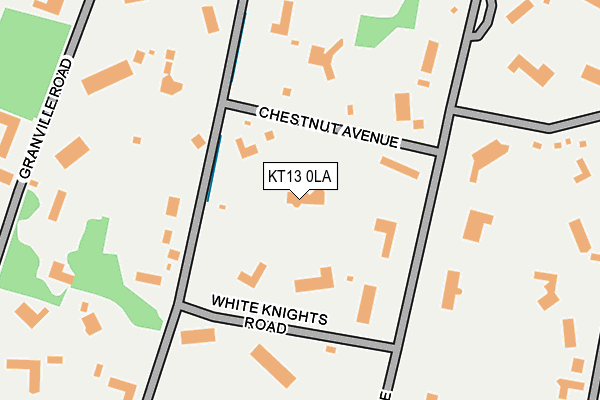 KT13 0LA map - OS OpenMap – Local (Ordnance Survey)