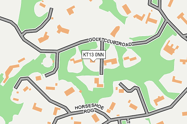 KT13 0NN map - OS OpenMap – Local (Ordnance Survey)