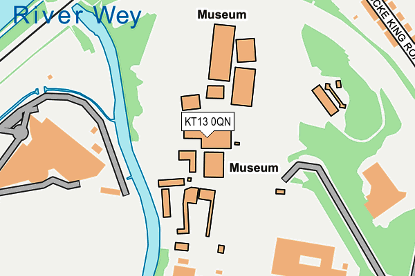KT13 0QN map - OS OpenMap – Local (Ordnance Survey)