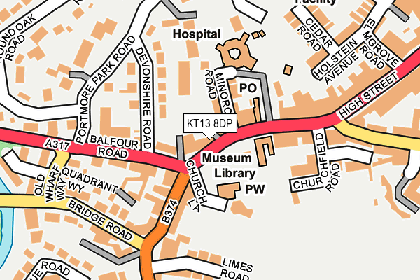 Map of PINKERTON COURT (KINGSTON) MANAGEMENT COMPANY LIMITED at local scale