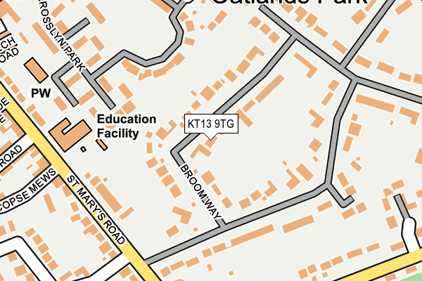 Map of MINT PLACE LTD at local scale