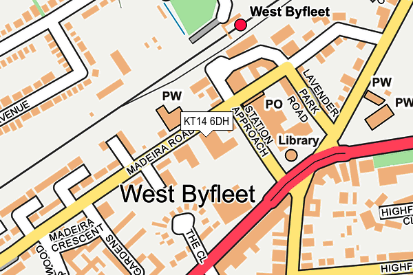Map of WEST BYFLEET CONSULTING ROOMS LTD at local scale