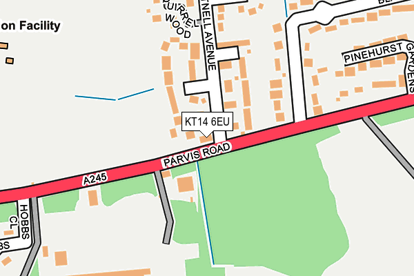 KT14 6EU map - OS OpenMap – Local (Ordnance Survey)