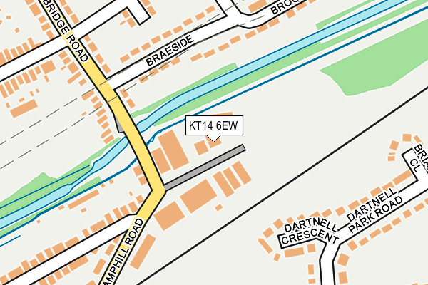 KT14 6EW map - OS OpenMap – Local (Ordnance Survey)