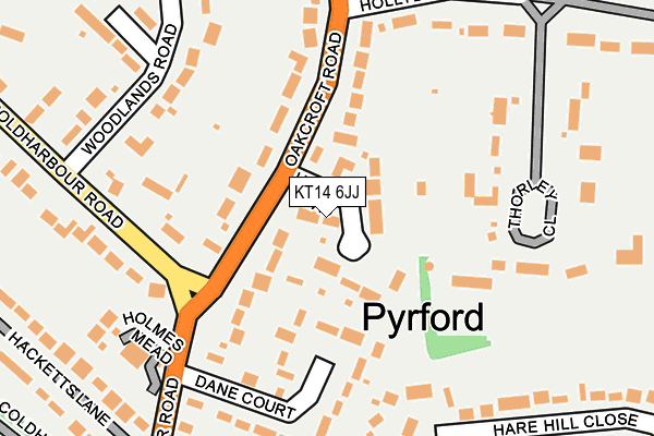 KT14 6JJ map - OS OpenMap – Local (Ordnance Survey)