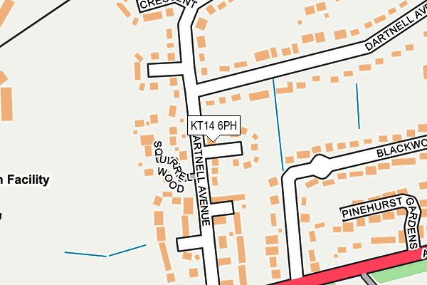 KT14 6PH map - OS OpenMap – Local (Ordnance Survey)