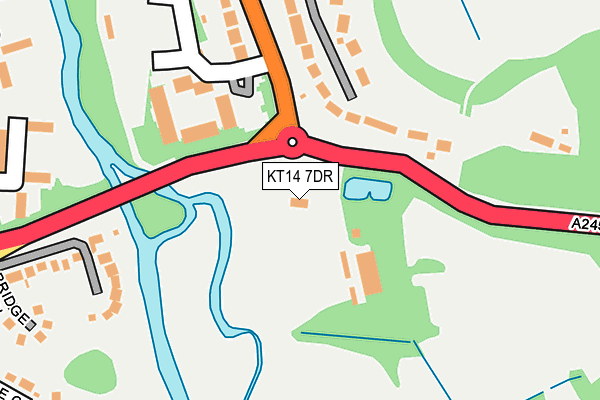 KT14 7DR map - OS OpenMap – Local (Ordnance Survey)