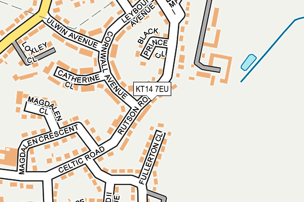 KT14 7EU map - OS OpenMap – Local (Ordnance Survey)
