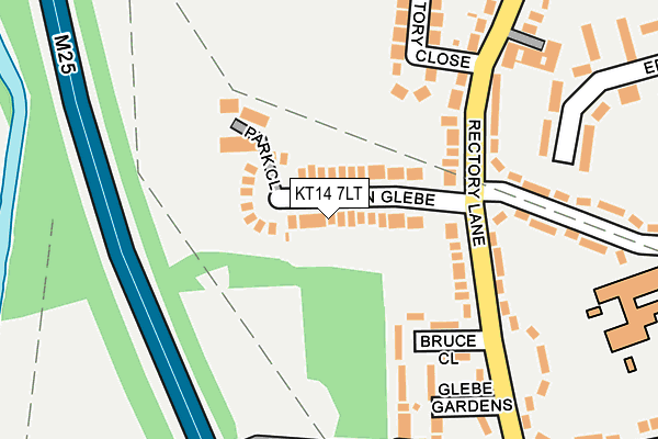 KT14 7LT map - OS OpenMap – Local (Ordnance Survey)