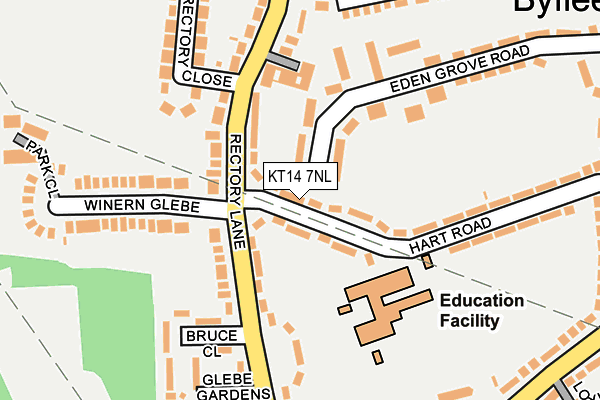 KT14 7NL map - OS OpenMap – Local (Ordnance Survey)