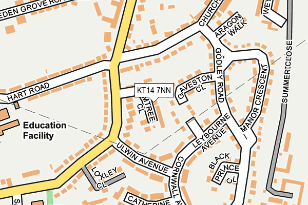 KT14 7NN map - OS OpenMap – Local (Ordnance Survey)