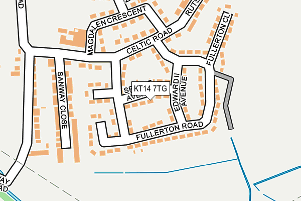KT14 7TG map - OS OpenMap – Local (Ordnance Survey)