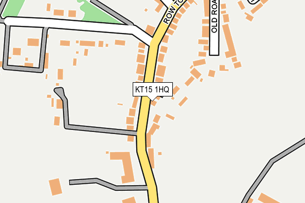 KT15 1HQ map - OS OpenMap – Local (Ordnance Survey)