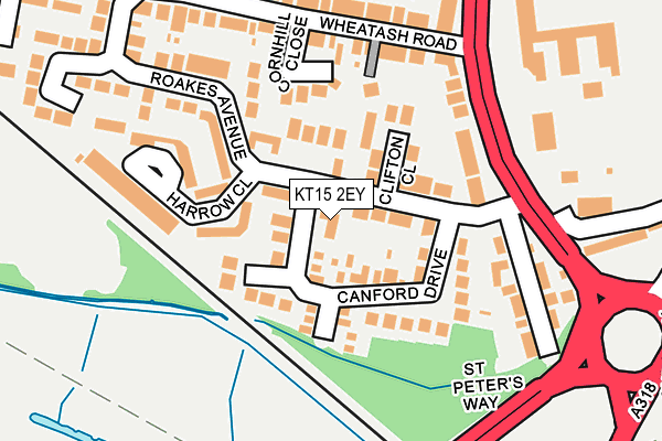 Map of COWORTH CONSTRUCTION LTD at local scale