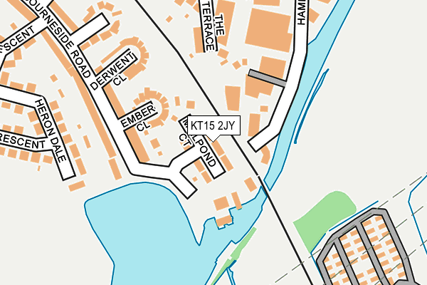 KT15 2JY map - OS OpenMap – Local (Ordnance Survey)