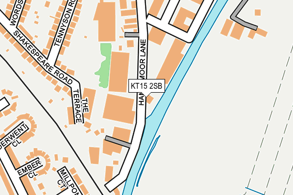KT15 2SB map - OS OpenMap – Local (Ordnance Survey)