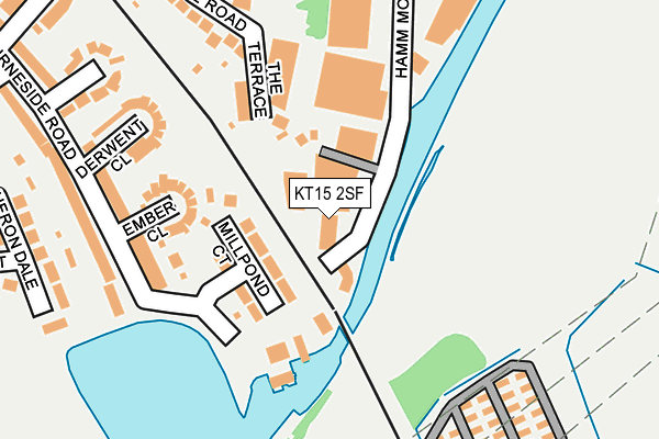 KT15 2SF map - OS OpenMap – Local (Ordnance Survey)