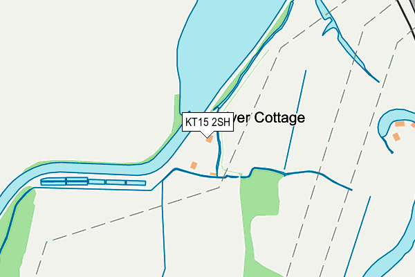 KT15 2SH map - OS OpenMap – Local (Ordnance Survey)
