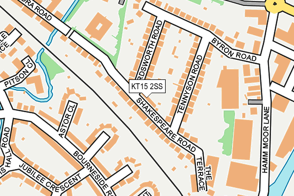 KT15 2SS map - OS OpenMap – Local (Ordnance Survey)