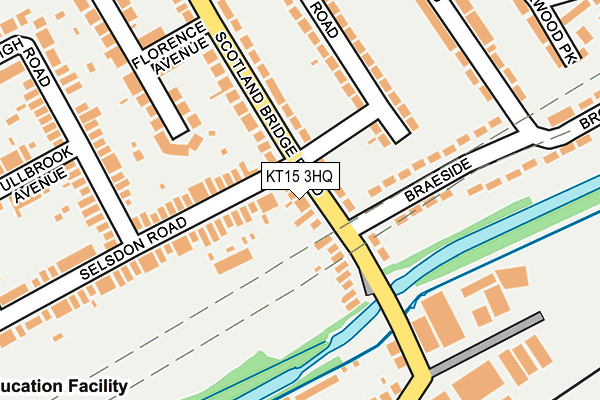 KT15 3HQ map - OS OpenMap – Local (Ordnance Survey)