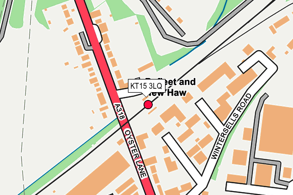 KT15 3LQ map - OS OpenMap – Local (Ordnance Survey)