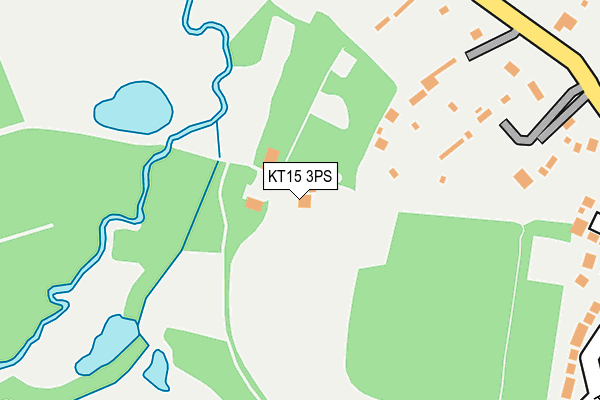 KT15 3PS map - OS OpenMap – Local (Ordnance Survey)
