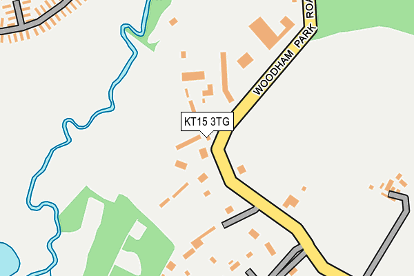 KT15 3TG map - OS OpenMap – Local (Ordnance Survey)